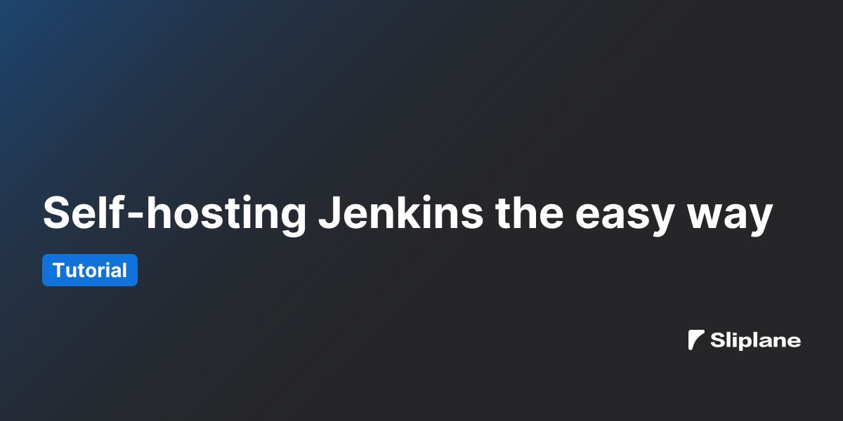 Jenkins einfach selber hosten